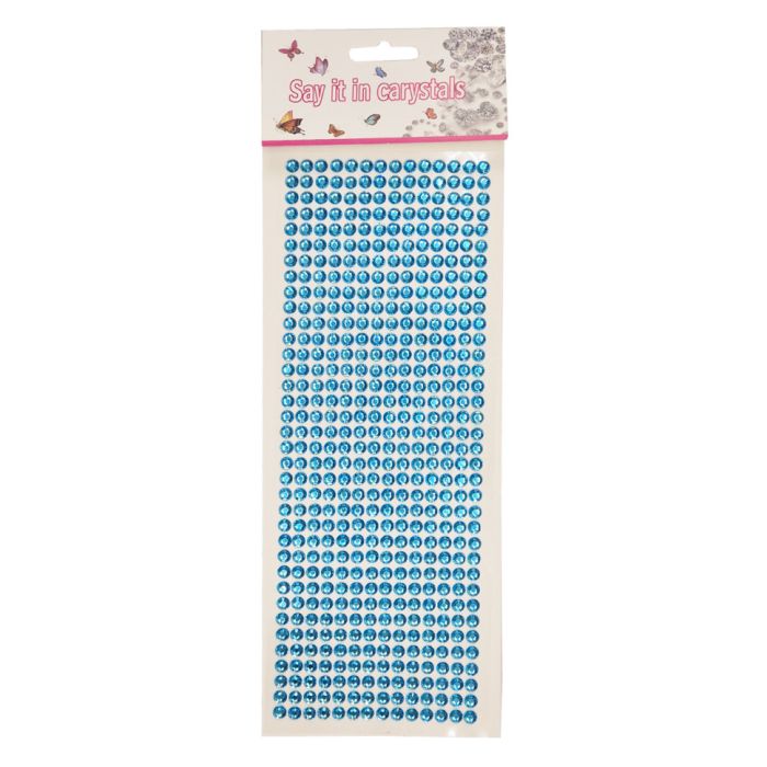 Наклейки декоративні XY-004(LIght-Blue) на планшеті 504 шт