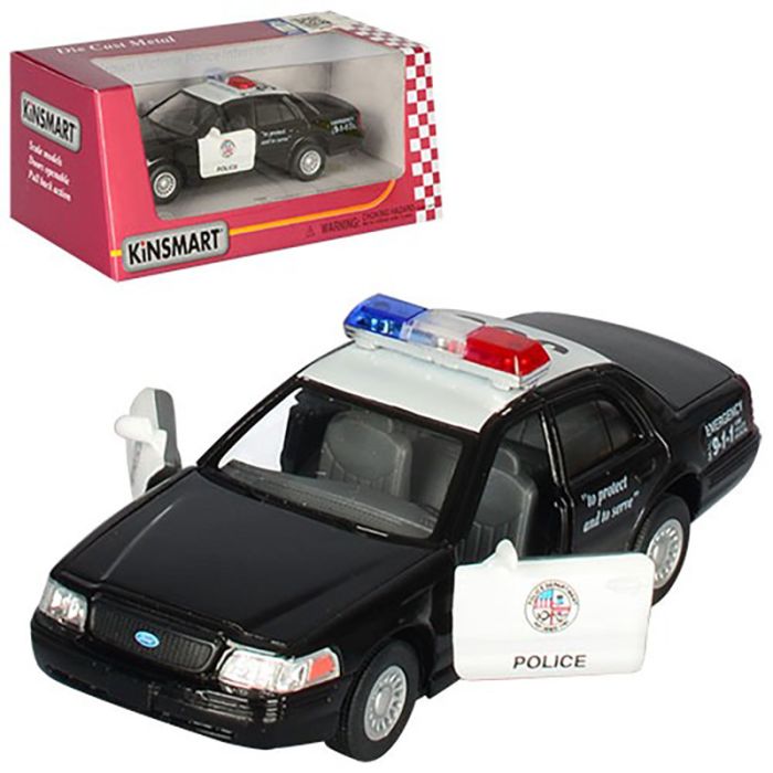 Машинка інерційна "Ford Crown Victoria Police Interceptor" KT5327W масштаб 1:36