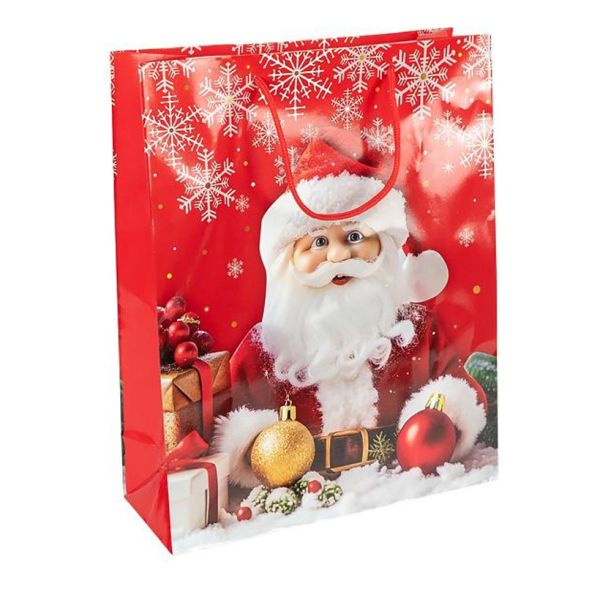 Пакет подарунковий "Новий Рік" 2565-2-1 розмір 26х32х10 см  