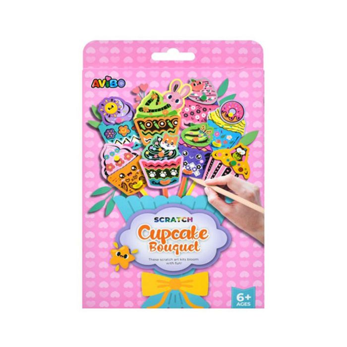 Дитячий набір для творчості "Скретч-арт букет" A1102-3(Pink)