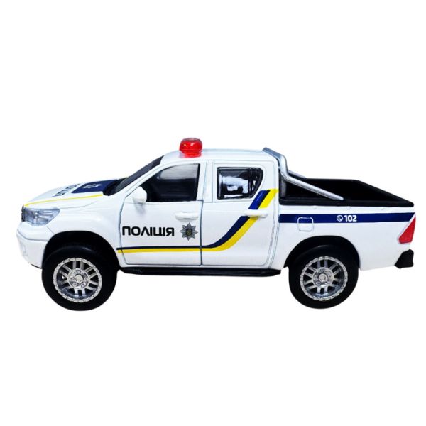 Дитяча автомодель Toyota Hilux Police TechnoDrive KM250426 масштаб 1:32