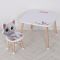 Дерев'яний дитячий столик M 502-2 зі стільчиком