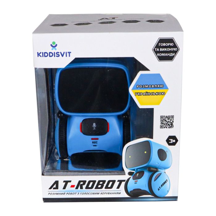 Дитяча іграшка "Інтерактивний робот" AT001-05-UKR синій, з голосовим керуванням