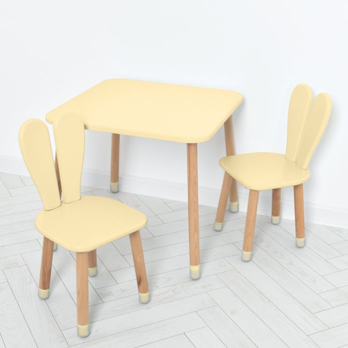 Дитячий столик 04-025BEIGE зі стільцем, бежевий 