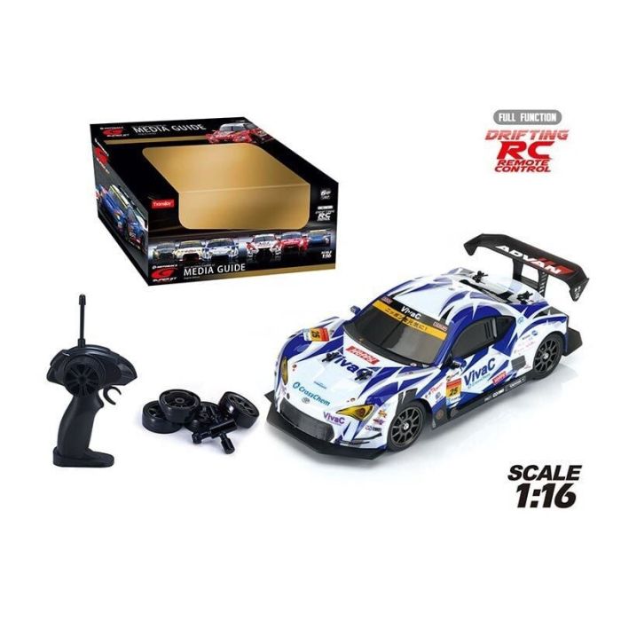 Машина на р/к 20127 GS (12) дрифт, протиударний корпус, колеса, масштаб 1:16, батарейки, що перезаряджаються, пульт 2.4 G від акум. 9 V, в коробці