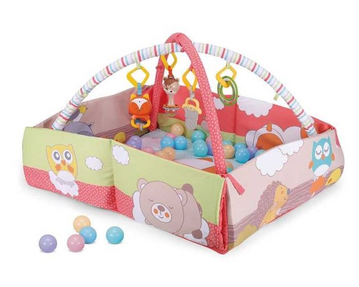 Килимок - манеж, брязкальця, 20 кульок (63577)