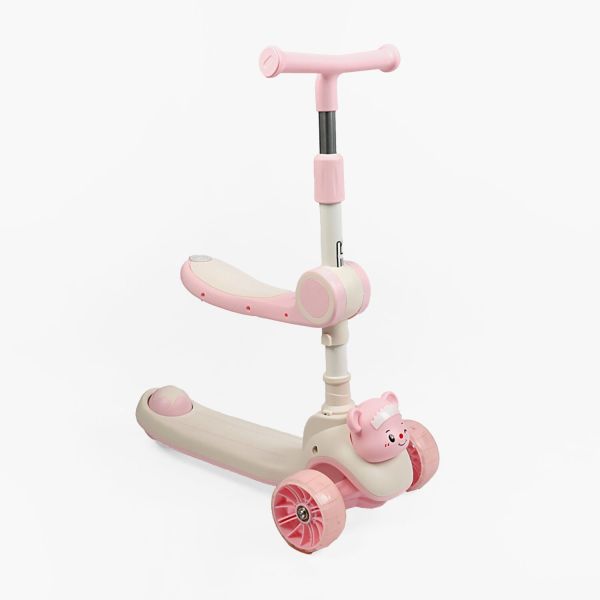 Дитячий триколісний Самокат 3в1 "Skyper" (F-874/90) світло, музика та підсвічування платформи, кермо складне