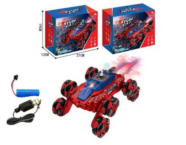 Машина на радіокеруванні CX 100 Z (24) підсвічування, звук, перевертання коліс, парогенератор, оберти на 360°, акум. 3.7 V, пульт керування, в коробці