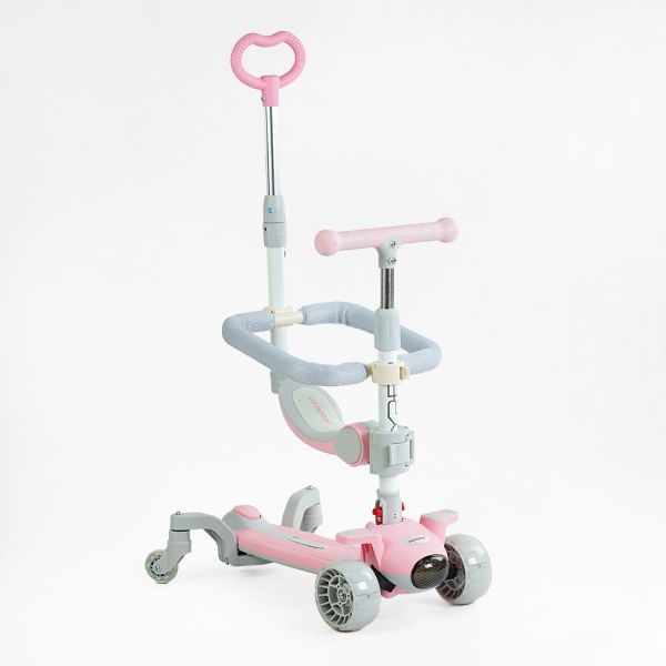 Дитячий триколісний Самокат 5в1 "Skyper" (J-36225) музика, підсвічування платформи