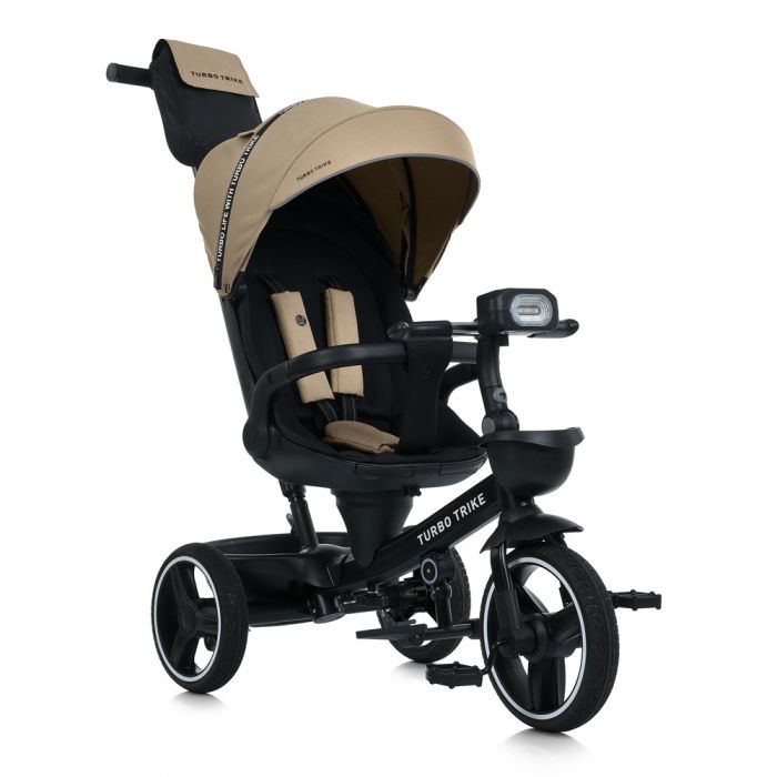 Дитячий триколісний Велосипед TURBOTRIKE (MT 1002-1 Almond Beige) поворотне сидіння