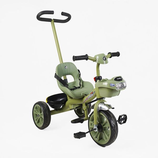 Дитячий триколісний Велосипед "Best Trike" (BS-70240) сталева рама, батьківська ручка, укр. озвучка