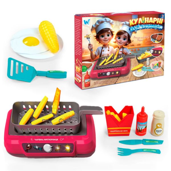 Кулінарні експерименти 24299 (18) "WToys", підсвічування, звукові ефекти, 13 аксесуарів, продукти змінюють колір, кухонне начиння, в коробці