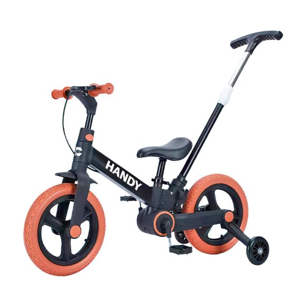 Дитячий Велобіг-трансформер Corso HANDY 12 дюймів (8120-55) знімні педалі, ручне гальмо, дод. бічні колеса