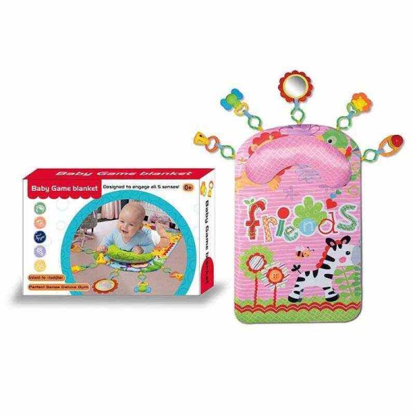 Дитячий Килимок H 602 - 45х65 см, м`який, подушка-підгрудник, 5 підвісок