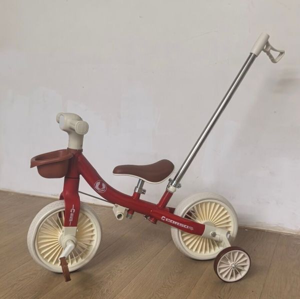 Дитячий Велосипед-трансформер Corso (C-71183) колеса 10`` EVA, озвучування УКР. МОВОЮ, фара зі світлом, батьківська ручка, знімні педалі