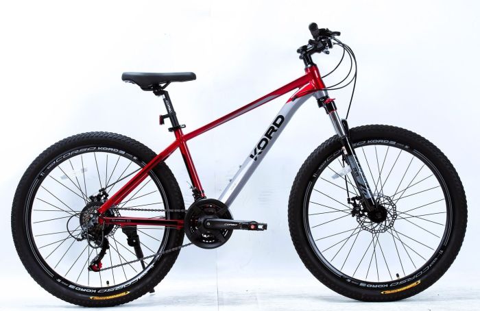Велоcипед Спортивний Corso «Kord» 26 дюймів (KD-26164) рама алюмінієва 15’’, обладнання Shimano 21 швидкість, зібран на 75%