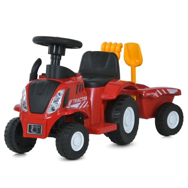 Дитяча каталка-толокар Трактор з причепом Bambi (M 6153B-3) з мотором 25W/6V