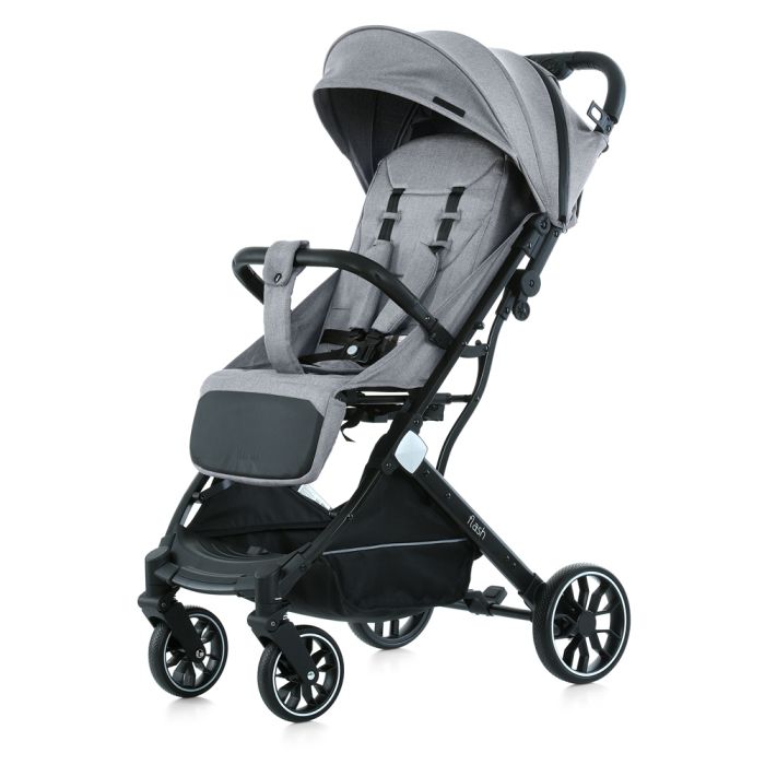 Дитяча прогулянкова Коляска BAMBI FLASH (M 5727-1 Silver Gray) алюміній