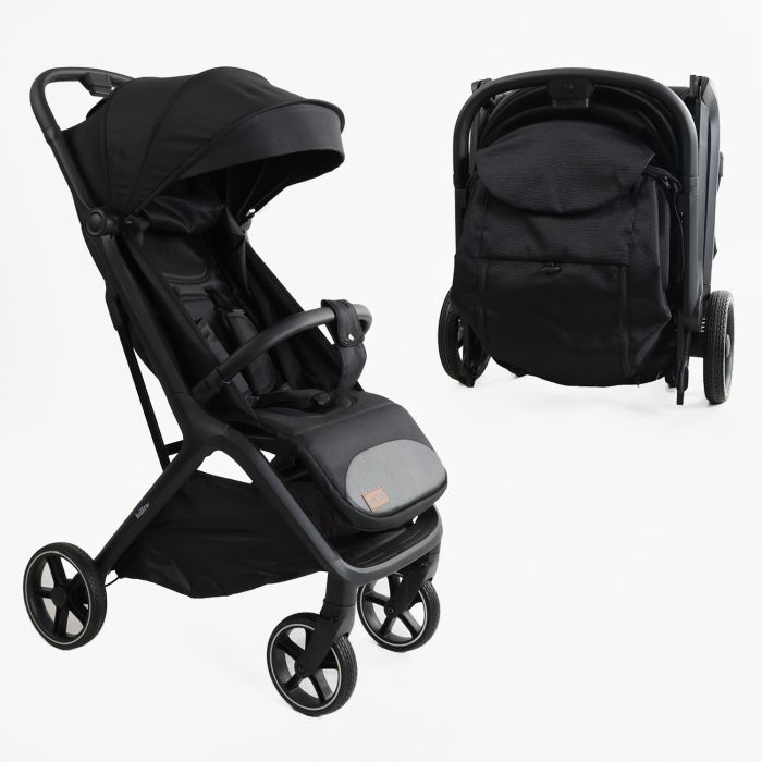 Дитяча прогулянкова Коляска JOY "Willow" (WL-65316) чорна, футкавер, підсклянник, телескопічна ручка