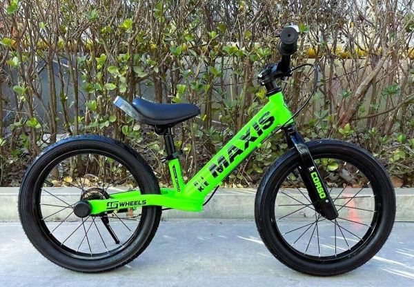 Дитячий Велобіг "CORSO MAXIS" 16 дюймів (MX-80144) сталева рама, ручне заднє гальмо, підніжка, дзвінок