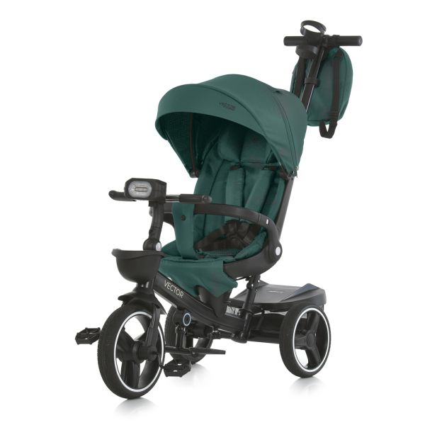 Дитячий триколісний Велосипед EL CAMINO VECTOR (ME 1162-1 Green) поворотне сидіння
