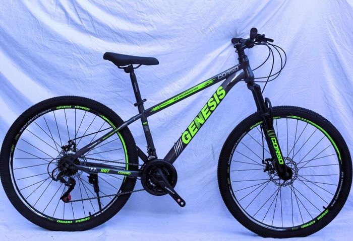 Велосипед Спортивний Corso 27.5" дюймів «Genesis» (GS-27625) рама сталева 15’’, обладнання SunRun 21 швидкість, зібран на 75%