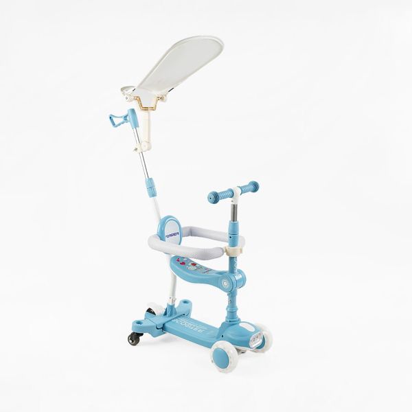 Дитячий триколісний Самокат 5в1 "Skyper" (BT-41722) світло, укр. озвучування