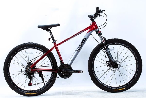 Велоcипед Спортивний Corso «Kord» 27.5 дюймів (KD-27107) рама алюмінієва 15.5’’, обладнання Shimano 21 швидкість, зібран на 75%
