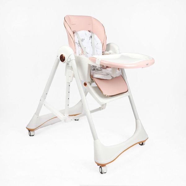 Дитячий Стільчик для годування Toti (52305) м'який чохол PU з подушкою, гойдалка, 4 колеса, з’ємний столик