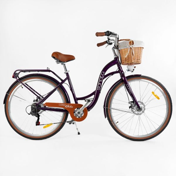 Велосипед міський Corso "Sonata" (SN-28962) + КОШИК