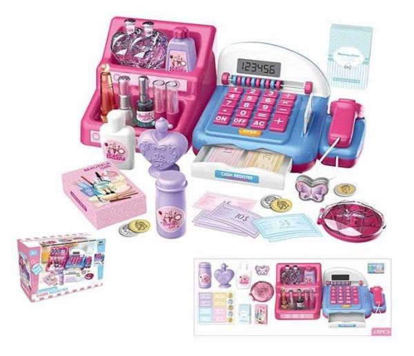 Магазин 8354 (16/2) касовий апарат, купюри, косметика, звук, підсвічування, в коробці