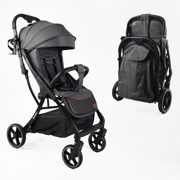 Дитяча прогулянкова Коляска JOY "Geneva" (GN-53277) сіра, футкавер, підсклянник, телескопічна ручка