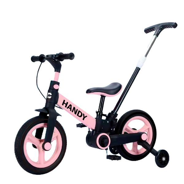 Дитячий Велобіг-трансформер Corso HANDY 12 дюймів (2078-69) знімні педалі, ручне гальмо, дод. бічні колеса