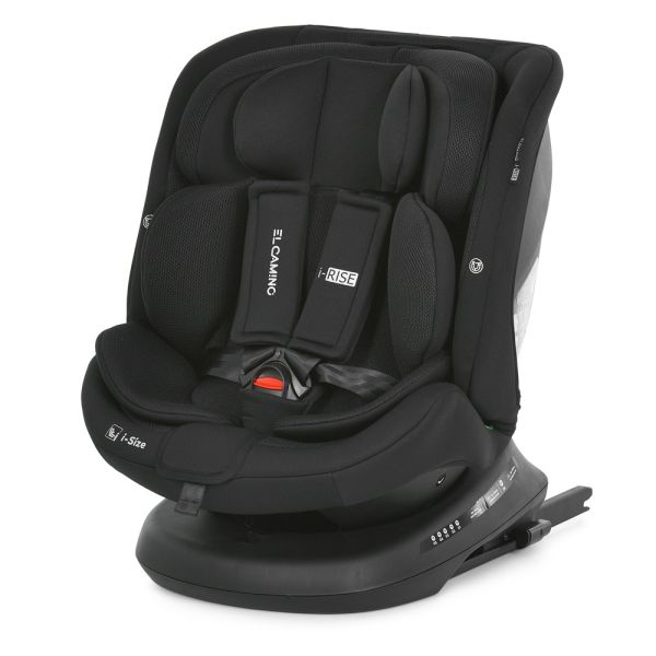 Дитяче автокрісло El Camino i-Rise (ME 1207 Black) поворотне, i-Size R129