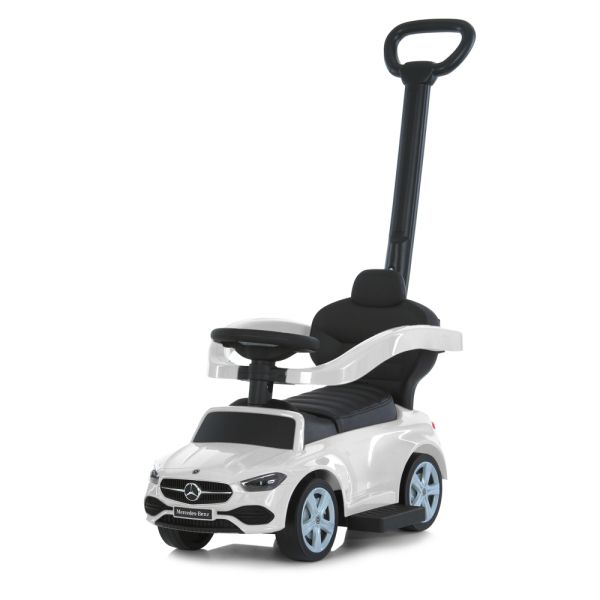 Дитяча Каталка-толокар (668L-1) звук, підставка для ніг, шкіра