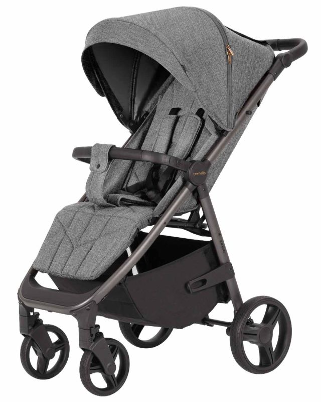 Дитяча коляска прогулянкова CARRELLO Bravo (CRL-8512PU Metal Grey) складана