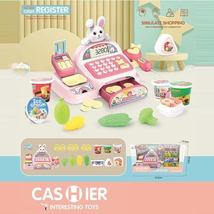 Касовий апарат 997-20 (24) функціональний калькулятор, сканер, платіжний термінал, ваги, звук, підсвічування, висувна шухляда, монети,картка в коробці