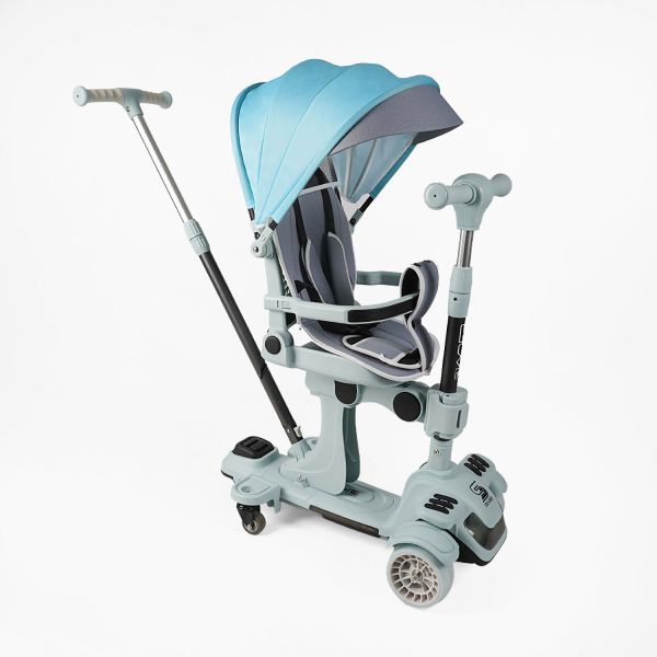 Дитячий триколісний Самокат 5в1 "Skyper" (BL-61020) світло, поворотне сидіння