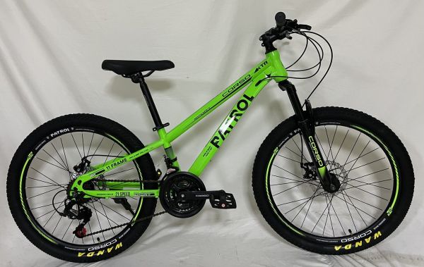 Велосипед Спортивний Corso «PATROL» 24" дюйми PL-24180 (1) рама сталева 11’’, обладнання SUNRUN 21 швидкість, зібран на 75%