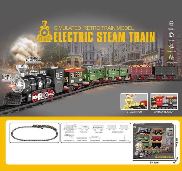 Залізниця 699-3 A (10) звук, підсвічування, парогенератор, в коробці