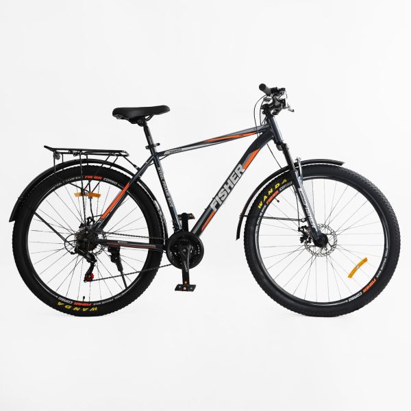 Велосипед Спортивний Corso «Fisher» 29 дюймів (FS-83260) рама сталева 21``, обладнання Shimano 21 швидкість, зібран на 75%