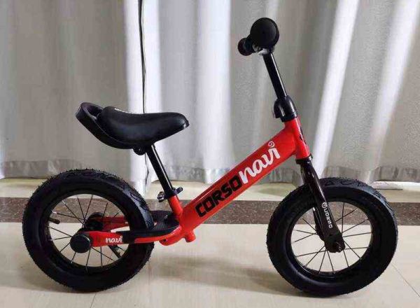 Велобіг "CORSO Navi" NV-12306 (1) сталева рама, колесо 12", надувні колеса, підніжка, підставка для ніг, дзвіночок