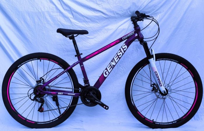 Велосипед Спортивний Corso 27.5" дюймів «Genesis» (GS-27378) рама сталева 15’’, обладнання SunRun 21 швидкість, зібран на 75%