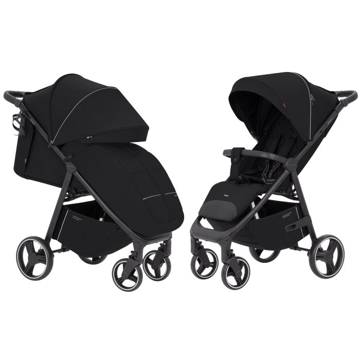 Дитяча коляска прогулянкова CARRELLO Bravo (CRL-8512 Pure Black) складна
