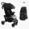 Дитяча прогулянкова Коляска JOY "Livvi" (LV-08160) чорна, футкавер, підсклянник, телескопічна ручка