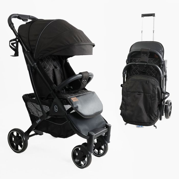Дитяча прогулянкова Коляска JOY "Livvi" (LV-08160) рама алюмінієва, футкавер, підсклянник, телескопічна ручка