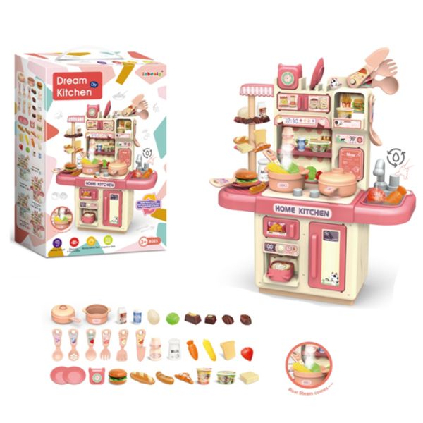 Дитяча Кухня (36T-6) плита, мийка-ллється вода(механіч), світло, пара, посуд, продукти