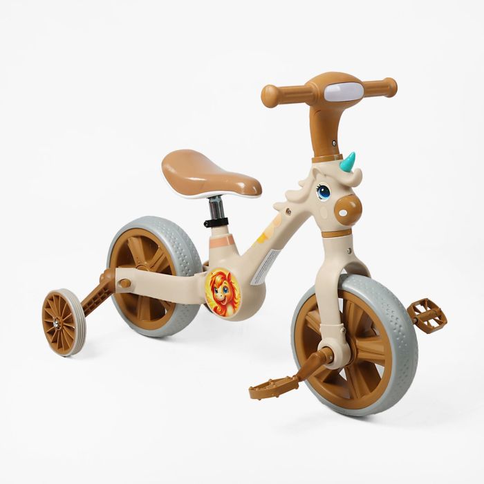 Дитячий Велосипед-трансформер Best Trike (JM-0102-8) музика, підсвічування, з’ємні педалі та допоміжні бокові колеса