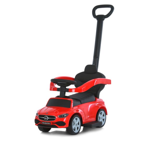 Дитяча Каталка-толокар (668L-3) звук, підставка для ніг, шкіра