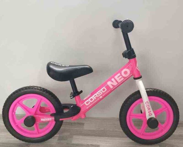 Дитячий Велобіг "CORSO NEO" 12 дюймів (EN-37748) сталева рама, підставка для ніг